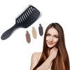 Detangling Brush, Dry and Wet Vented Detangler Hair Brush for Women and Men, Professional Paddle Curved Styling Hairbrush for Straight/Curly/Thick/Long/Wavy/Damaged Hair,Black…