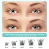 Hermosa Sierra Serenity Fluffy Lash Clusters, Thick Eyelash Clusters D Curl Wispy Individual Lashes 8-16mm Cluster Eyelash Extensions 72pcs False Eyelashes DIY Flat Lash Extension HM3DN95