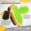 HOP Home of Paws Short Hair Dog Brush for Detangling and Shedding Coats, Silicone Pet Brushing Comb, Massage, Blood Circulation, Gentle on Sensitive Skin, Gift for Dog Lovers