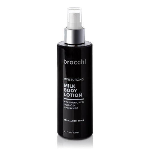 Cortex International Brocchi Milk Body Lotion – Hydrating, Quick Absorption, Non-Greasy, Sensitive Skin Friendly, 6.7oz
