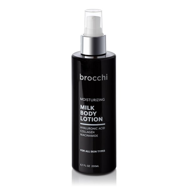 Cortex International Brocchi Milk Body Lotion – Hydrating, Quick Absorption, Non-Greasy, Sensitive Skin Friendly, 6.7oz