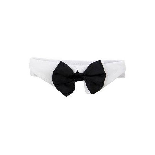 Dog Bow Tie Collar - Black, Medium