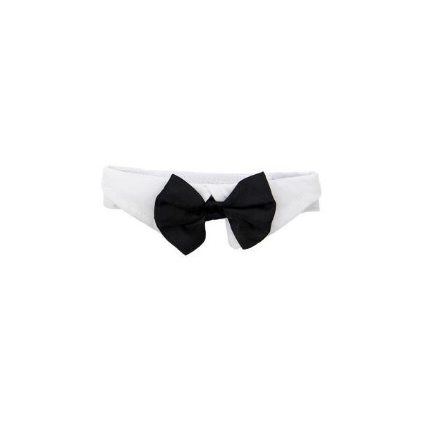 Dog Bow Tie Collar - Black, Medium