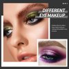 HOSAILY Black Eyeshadow Palette, 5 Colors True Black Chameleon Green Purple Color Changing Blush Eyes Multi-Use Dark Goth Makeup Pallet, Shimmer Matte Metallic Sombras De Ojos Kit for Daily Halloween2