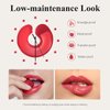 LUXAZA PRO Lip Stain Peel Off + Lip Oil Dual End, Lip Liner Stain Long Lasting Waterproof Transfer Proof - L03 RUMBA RED