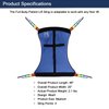 Full Body Patient Lift Sling, Mesh without Commode Opening, Medium (Blue)