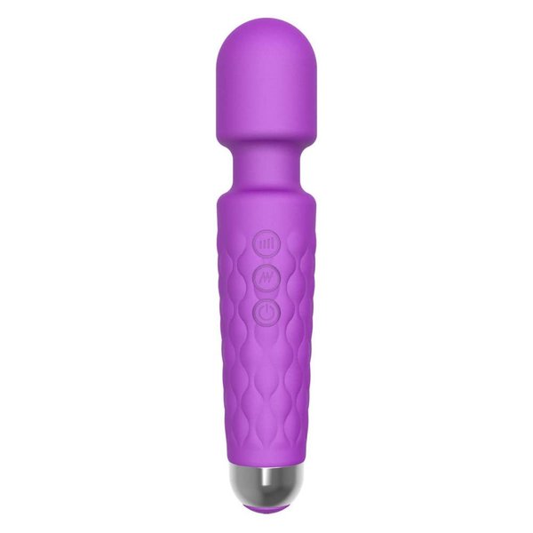 SEVTOVFY Portable Handheld Massager -Cordless Personal Wand Electric Massager with 20 Patterns & 8 Speeds,Handheld Back Massager Wand Massage for Sports Recovery & Muscle Aches-USB Rechargeable
