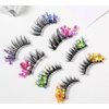 HEATHER'S LUX Glitter Lashes Sequins Lashes Dramatic 3D Faux Mink Lashes False Eyelashes Reusable Colorful Luxury Lashes Mink Eyelashes Whispy Glamorous Sparkly Sparkle Lashes (Tahiti)
