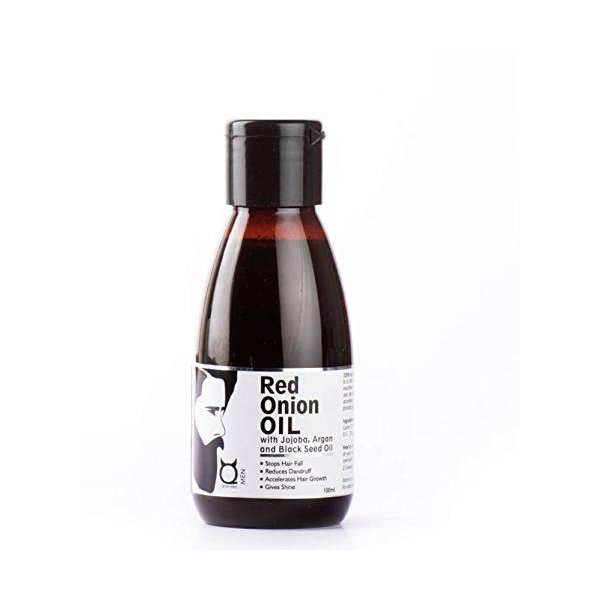 BBRATS Qraa Men Red Onion Hair Oil-With Jojoba,Argan & Black seed oil, 100 ml