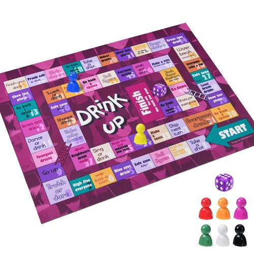 Drinking Board Game,Leather Mat Drinking Games for Adults,Interactive Girls Night Drinking Games,Bachelorette Party Games