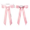 Satin Hair Bows for Women - 10pcs Silky Women Hair Bow Clips Ponytail Holders Hair Ribbon for Women Girls
