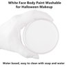 Go Ho Clown White Face Paint for Halloween Makeup,Water Based Professional White Face Body Paint Washable for SFX Joker Skeleton Vampire Zombie Cosplay Makeup,25g