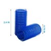 ADMIRING 12PCS Flexi Rod Hair Roller For Medium Short Hair, Heatless Roller Hair Curler For Bangs, Aquamarine blue