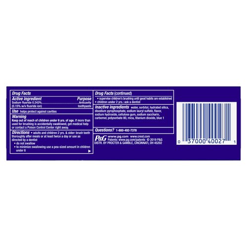 Crest 3D White, Whitening Toothpaste Arctic Fresh, 3.0 Ounce