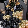 135pcs Black Balloons Different Sizes 18/12/10/5 Inch Black Balloon Garland Arch Kit for Wedding Birthday Anniversary Graduation Baby Shower Party Decorations (02-Black)