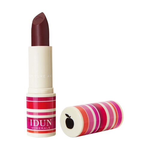 IDUN Minerals Matte Lipstick - Vegan Formula - Highly Pigmented - Rich Color Payoff - Long Lasting Wear - Suitable For All Skin Types - Bjornbar - 0.14 Oz, Deep Purple, (I0100316)