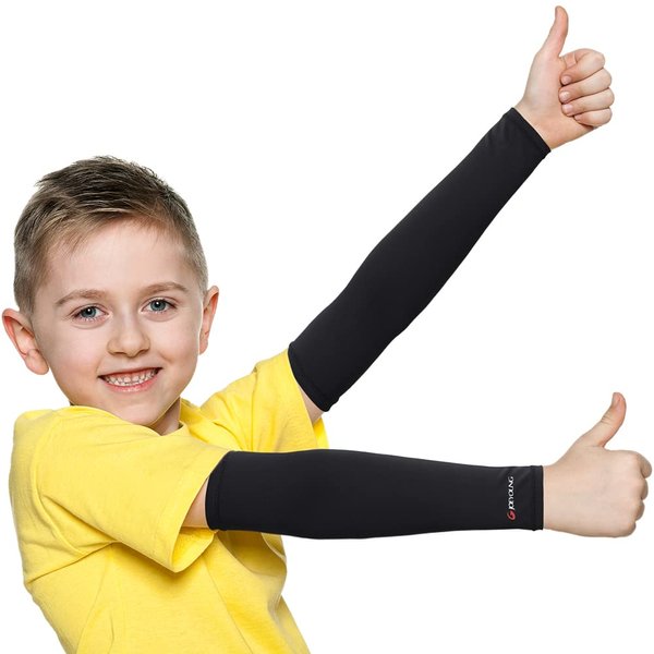 JOEYOUNG Arm Sleeves for Kids (4-9 Years) Sun Sleeves for Baseball Basketball Costume for Party UV Protection Sleeve Cooling