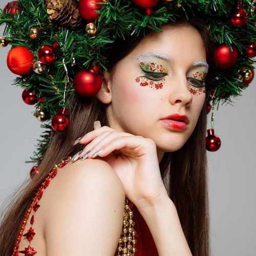 Christmas Face Eye Shadow Tattoo Stickers Colorful Eyeliner Stickers Waterproof Transfer Eyeshadow Stickers for Christmas Festival Birthday Party Eye Makeup Art Decoration (10 Pairs)