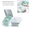 DUBSTAR Pill Case, Small Pill Box - Waterproof Portable Daily Small Pill Case for Purses Pocket Compact Travel Medicine Holder for Vitamins, Fish Oils, Supplements, Medication (White)