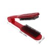 Clamp Hair Brush, Hair Straightening Comb Bristle Double Sided Brush for Hair Hair Straightener Comb Double Brushes Comb Hair Styling Brush Hair Clamp Combs for Wide Wavy Curly Hair Styling Tools