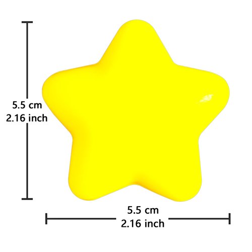 30pcs Star Squeeze Balls,Yellow Mini Star Stress Ball,2.16inch Foam Anxiety Relief Star Toys for School Reward,Carnival Prizes,Party Favors,Hand Exercise