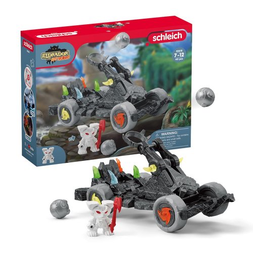 Schleich Eldrador Creatures Action Figure Toys for Boys and Girls, Catapult Truck Set with Mini Creatures, Ages 7+