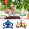 Richness DIY Party Crowns Foam Kids Tiaras Make Your Own Crowns with Jewel Stickers Party Favors for Kids Pack of 6