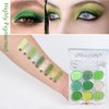 GUANTIAN Light Dark Green Eyeshadow Eye Shadow Palette Makeup,light deep Green Yellow 9 Colors Matte Glitter EyeShadow Long Lasting for woman