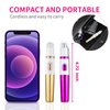 AREYZIN Nose Trimmer for Women Ladies Painless Ear and Nose Hair Trimmer for Men Eyebrow Facial Ear Hair Trimmer Nose Hair Clippers Professional, Waterproof, Dual-Edge Blade, Purple