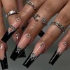 20pcs Alloy Skull Nail Charms Halloween Nail Charms for Acrylic Nails 3D Metallic Star Spider Nail Rhinestones with Gems Goth Dark Snake Cross Nail Jewelry for Women Girls Nail Supplies Decoration