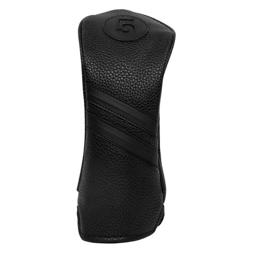ProActive Sports | Vintage Golf Club Head Covers | for Drivers, Fairway Woods, and Hybrids | Classy Headcovers That Fit Most Clubs | Classic Leather Look | 5-Wood Headcover | Black