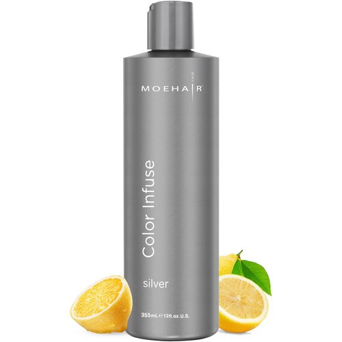 MOEHAIR Color Infuse Silver – 12 Fl. Oz | Purple Toner for Silver, Gray &amp; White Hair | Neutralize...