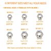 TWCC 95 PCS Assorted Stainless Steel Hex Nuts Assortment Kit M3 M4 M5 M6 M8 M10 Metric Hex Nut Set Hardware