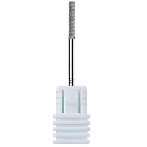 Makartt Cuticle Nail Drill Bit,Safety Tungsten Carbide Cuticle Remover Drill Bit Needle Bit Under Nail Cleaner Dead Skin Nail Prepare 3/32'' for Electric Nail File Nail Buffer Bit-3XF (Silver,Fine)