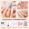 Makartt Gel Top Coat - No Wipe Top Coat Glossy Shine Finish Long Lasting 10ML Soak Off Nail Clear UV Nail Lamp Gel for Gel Nail Polish Salon Quality Nail Art Design for Home Use Beauty Gift