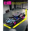 Sosuy 1:18 Super Sports Car Model Building Bricks Sets - 513 pcs MOC Cyberpunk Rally Car Raceing Engineering Toys for Play and Display - Model Toy Gift Idea for Adults Boys