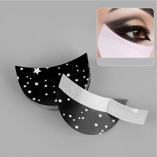 ForSewian 100 Pcs Eye Shadow Shields, Professional Lint Free Eye Pad Under Patches, Makeup Eye Shadow Shields for Eye Makeup and Eyelash Extensions