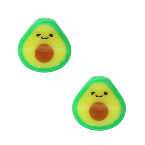 Mini Avocado Hair Clip,Acetate Hair Claw,Small Hair Clips for Women,Pack of 2