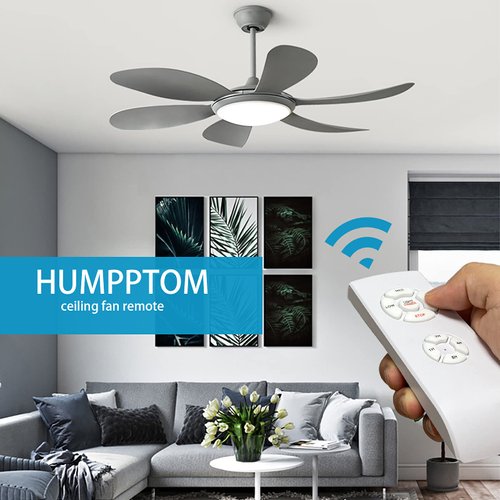 Humpptom 2 Pack Fan Remote Control Kit, Small Size Receiver Ceiling Fan Remote Control Control for Hunter/Harbor Breeze/Westinghouse/Honeywell/Other Ceiling Fan Humpptom Small Size