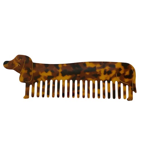Generic Cute Dachshund Hair Comb for Girls - Detangles and Smooths Hair with Adorable Animal Shape Design. (Dachshund)