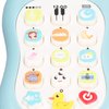 Portable infants Learning Cell Phone with Pacifier Educational Toys , babies Mobile Phone Toy , 15 Functions Including Weather Sound Effects , Piano Music etc , babies Mobile Phone Toy , Portable BAB