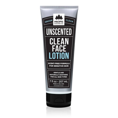 Pacific Shaving Company Clean Face Lotion - Hydrating Face Moisturizer with Avocado &amp; Jojoba Oil ...