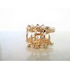 Generic Small pearl and crystal flower gold hair claw clip bridal clip bridal barrette