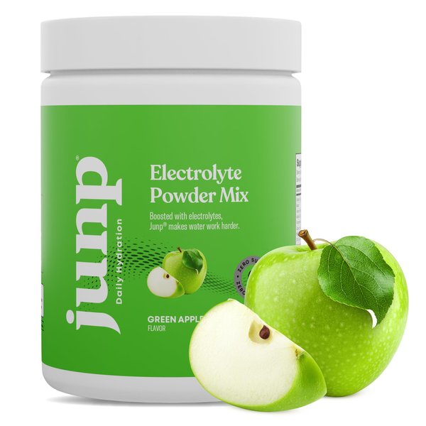 JUNP Electrolytes Powder No Sugar No Carbs, Mouthwatering Green Apple Keto Electrolyte Drink Mix, Potassium & Salt Hydration Powder Electrolytes Zero Calorie Sugar Free Electrolyte Powder, 90 Servings