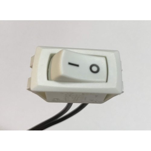 On Off Rocker Switch for Under Cabinet Fixture - Zing Ear ZE-204 - White