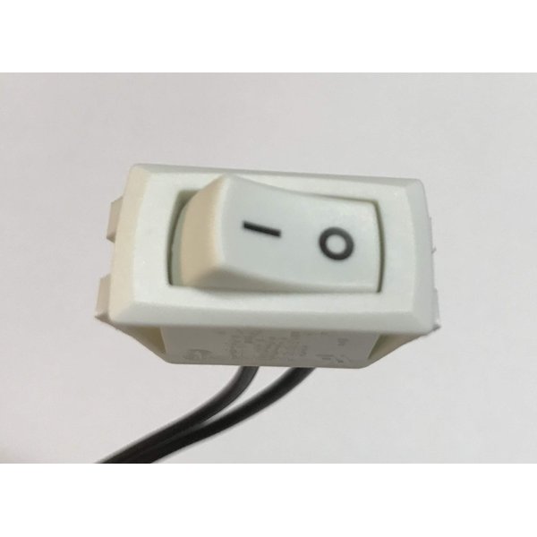 On Off Rocker Switch for Under Cabinet Fixture - Zing Ear ZE-204 - White