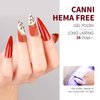 CANNI Red Gel Nail Polish Set - 6 Colors Bloody Mary 9ML Collection Popular Dark Red Burgundy Gel Polish Kit Nail Art Design Soak off UV LED Nail Gel DIY Manicure All Seasons Nail Salon