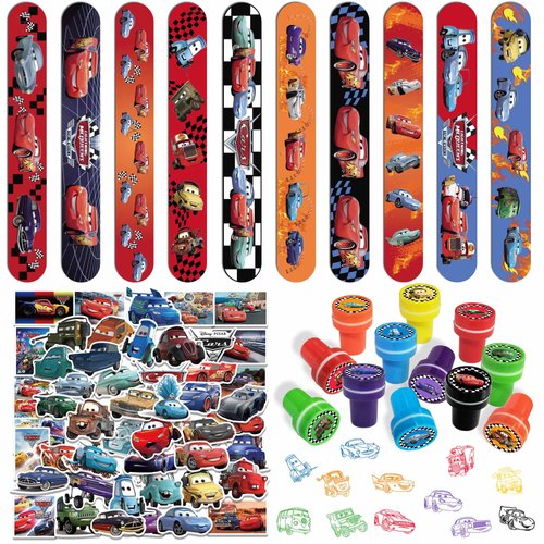 MLEDUY Cars Birthday Party Supplies, Cars Birthday Decorations, 92pcs Cars Party Favors, Cars Goodie Bag Stuffer for Car Party Decorations