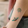 60Pcs Space Temporary Tattoos for Kids, Space Birthday Party Decorations Favors Supplies, Rocket UFO Star Waterproof Body Art Tattoo Stickers Gift for Boys School Prizes Rewards
