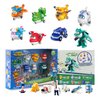 Super Wings Transformer Toys 2 inch Airplane Toys 15 Pack Mini Action Figures with Real Mobile Wheels for Kids 3 4 5 6 7 8+ Birthday Party Supplies for Preschool Boys and Girls